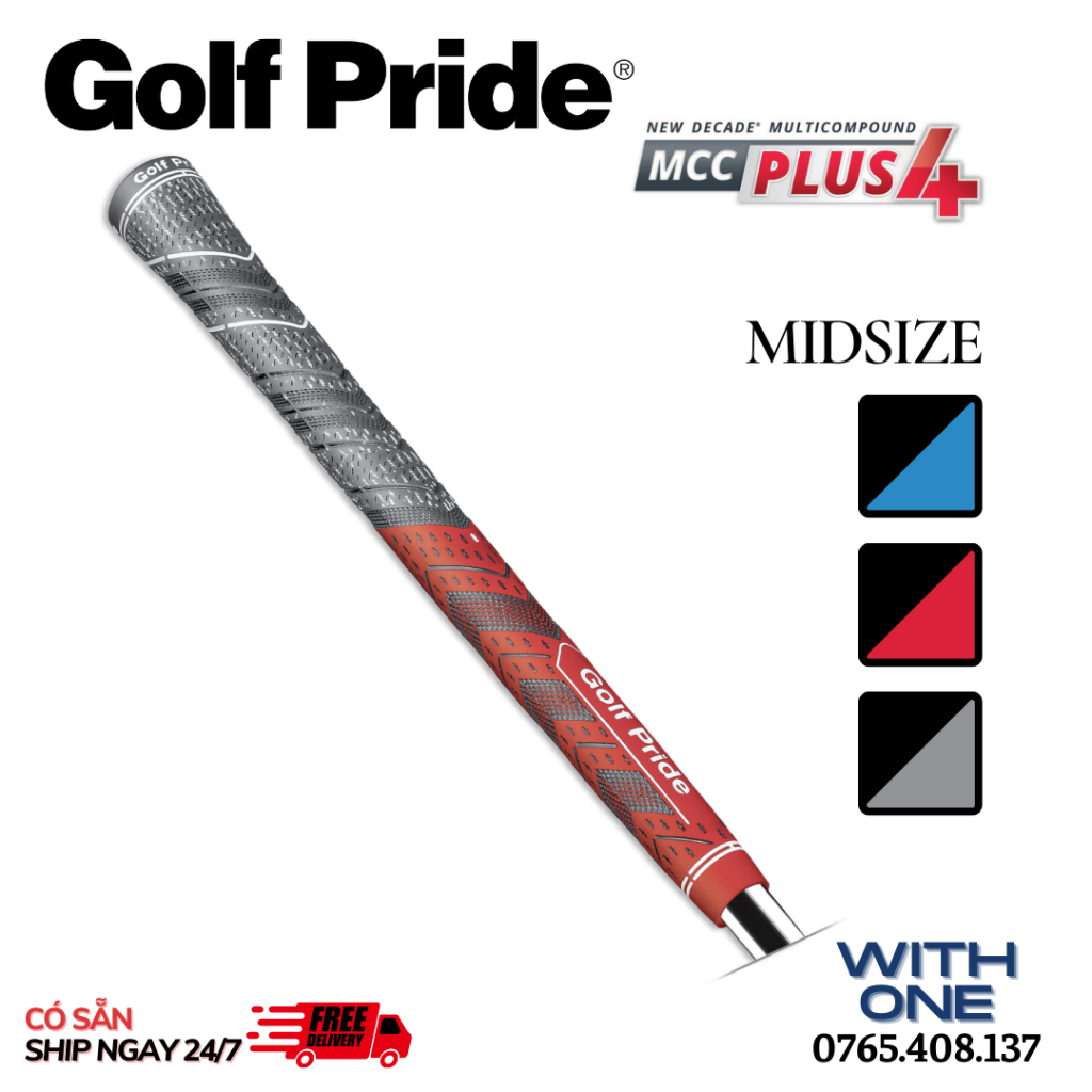 Tay nắm gậy Golf Pride MCC Plus4 Midsize