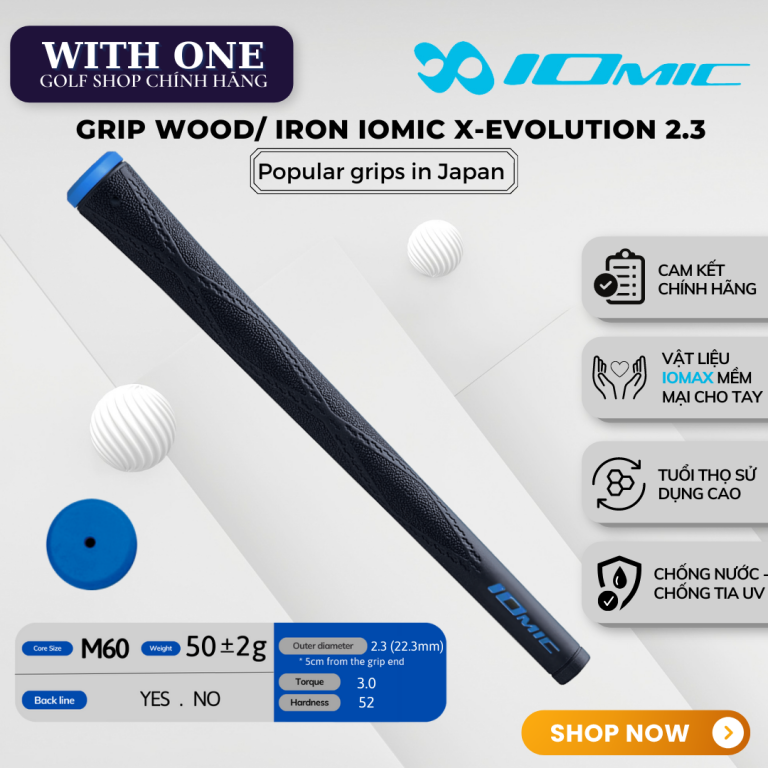 Tay nắm gậy Grip IOmic XEVOLUTION 2.3