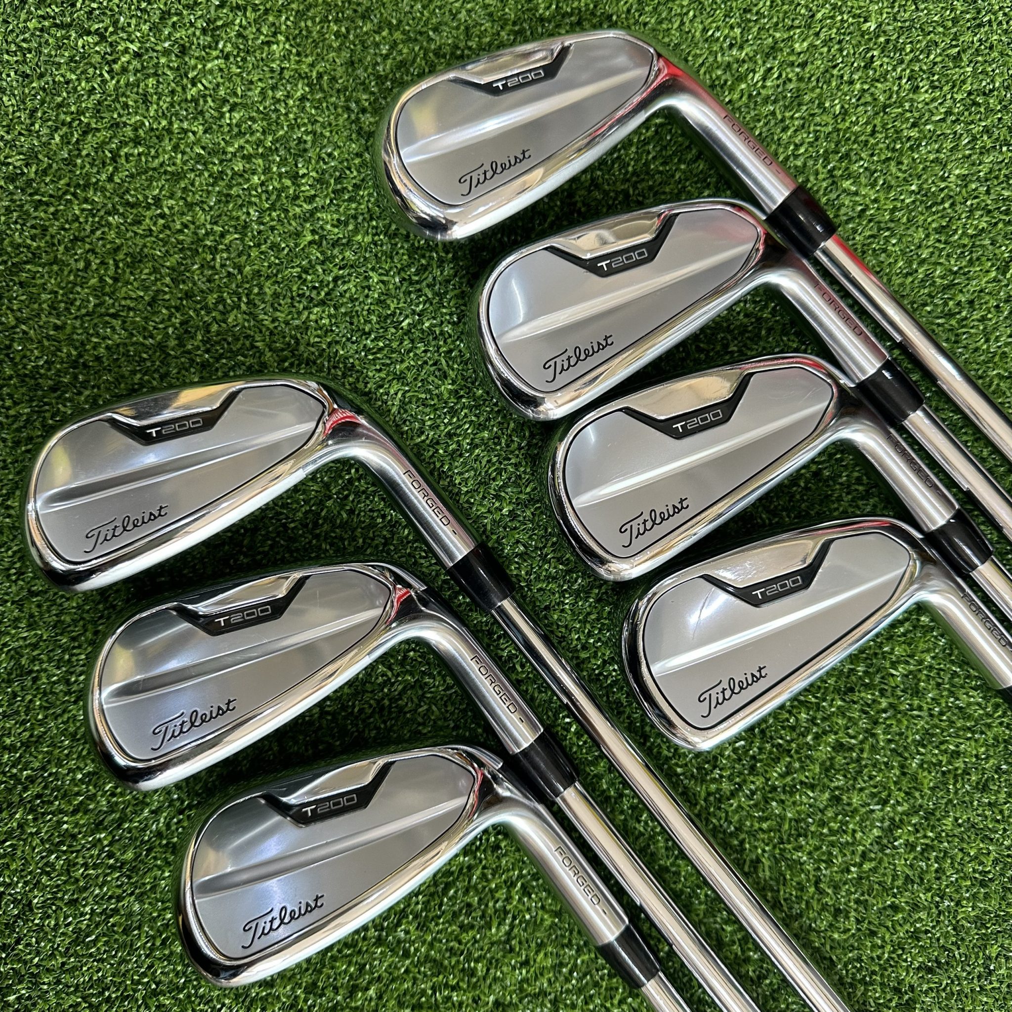 Set Fers Titleist T200 2021 - 5-9, PW, 48° - Nippon Zelos 8 Regular - Droitier - Occasion Japon