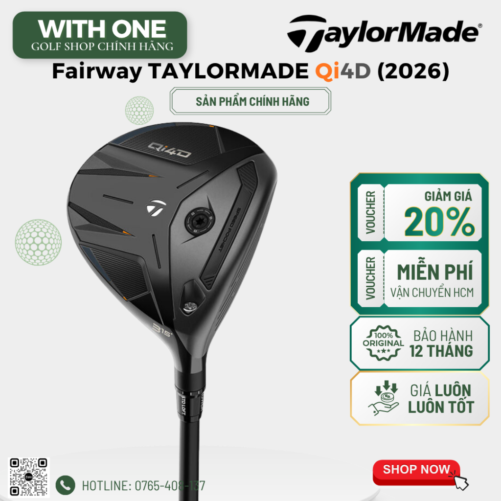 Gậy Fairway Taylormade Qi4D (2026)