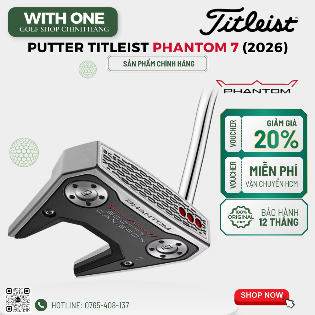 Gậy Putter TITLEIST PHANTOM 7 (2026)
