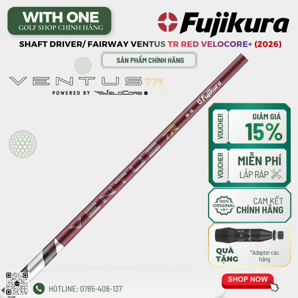 Shaft Driver/ Fairway VENTUS VeloCore+ TR RED (2026)