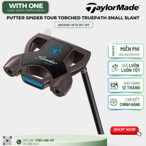 Gậy Putter Taylormade Spider TOUR TORCHED TruePath Small Slant (2026)