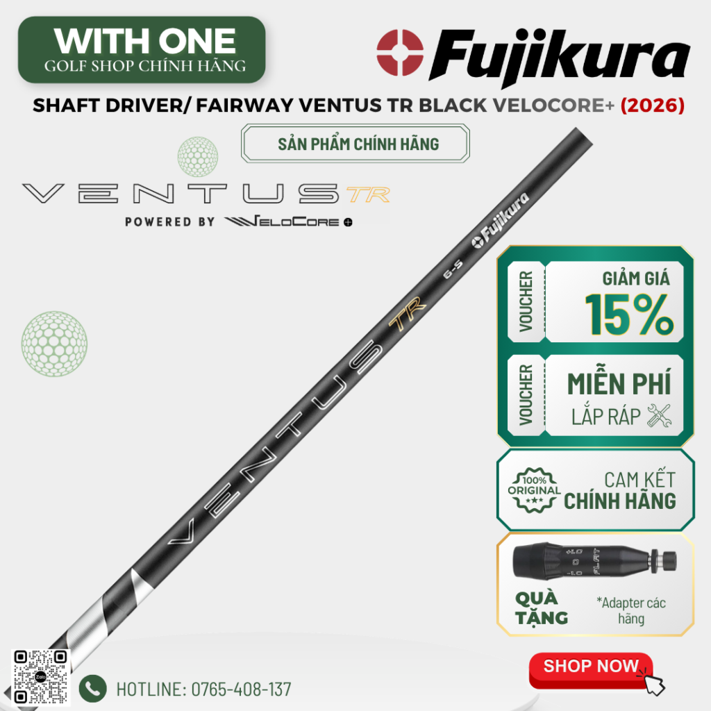 Shaft Driver/ Fairway VENTUS VeloCore+ TR BLACK (2026)